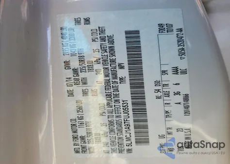 2015 Lincoln Mkc from USA, damaged, VIN 5LMCJ1A97FUJ05531